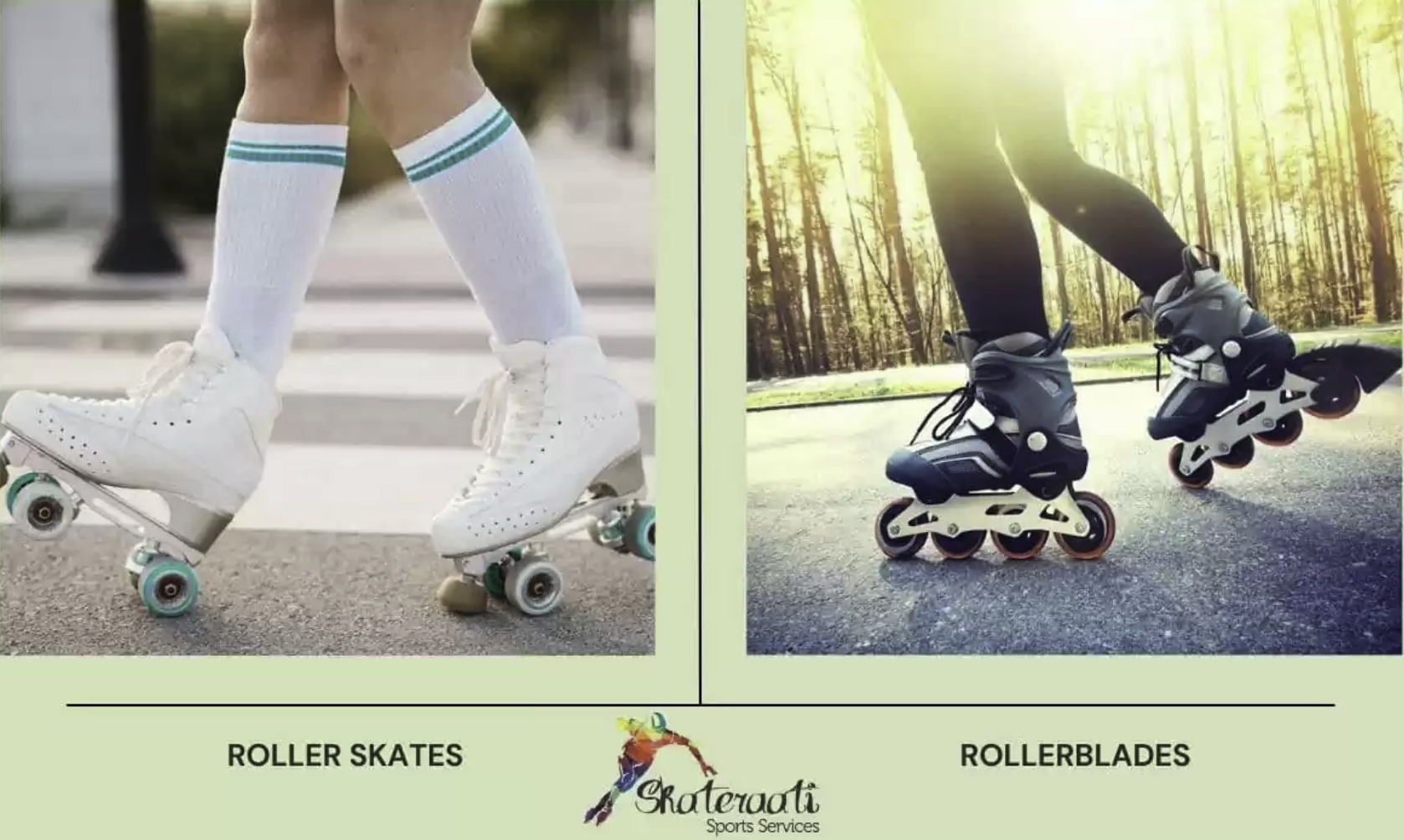 Roller Skate VS. Roller Blade